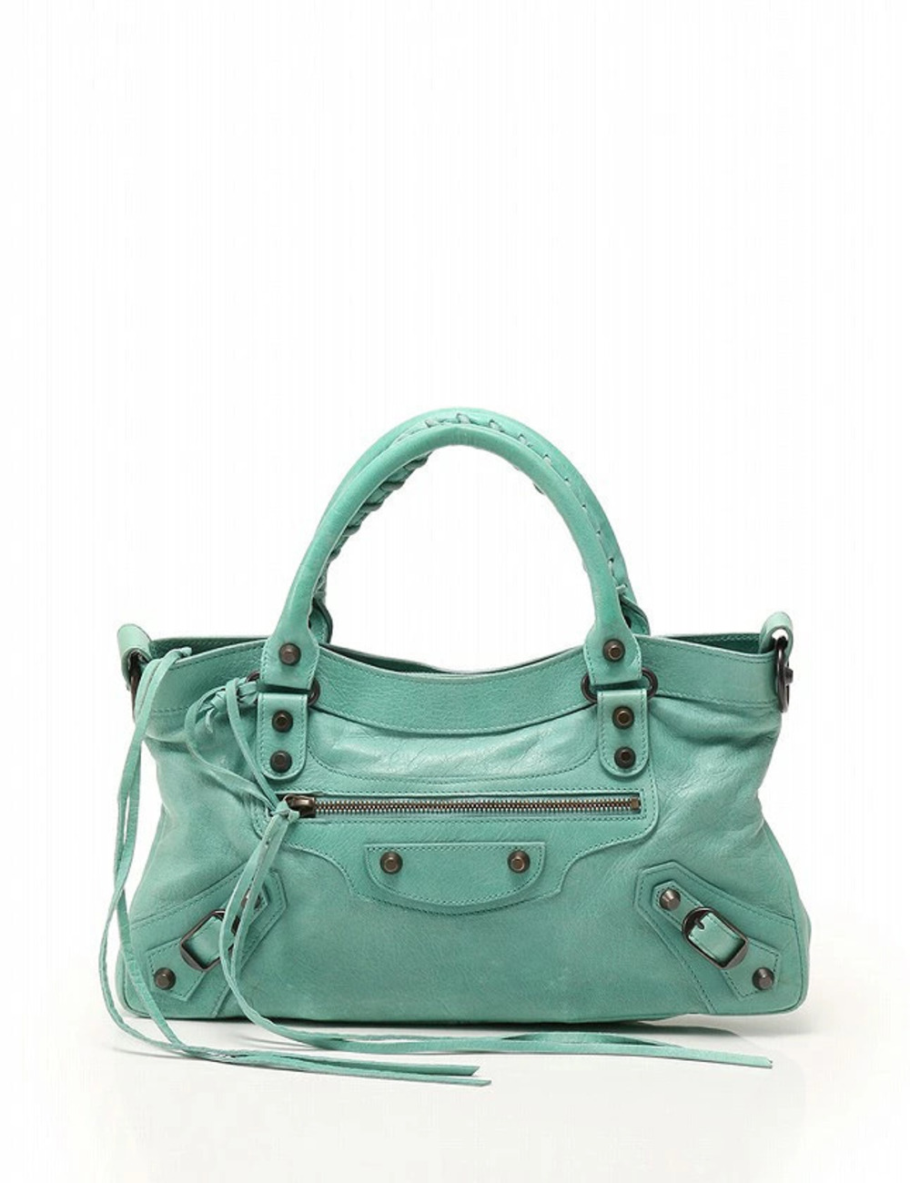 Balenciaga Handbag Shoulder Bag The First Green Leather Vector